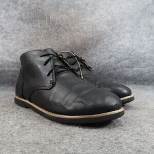 Perry Ellis Shoes Kids 6 Boots Chukka Oxford America Lace Up Chase Classic Black